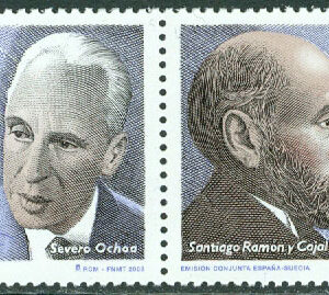 Spanien – M 3820-3821 Nobelpristagare i medicin, par kpl **