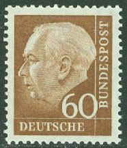 Tyskland – M  262 x Theodor Heuss, 60 Pf **
