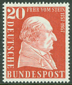 Tyskland – M  277 Karl Reichsfreiherr vom und zum Stein (1757-1831), politiker. 1 kpl *