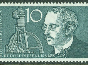 Tyskland – M  284 Rudolf Diesel (1858-1913). Dieselmotorns uppfinnare, 1 kpl **