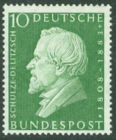 Tyskland – M  293 H. Schulze-Delitzsch (1808-1883), kooperativ ledare, 1 kpl **