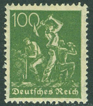Deutsches Reich – M  167 Arbetare, 100 Pf **