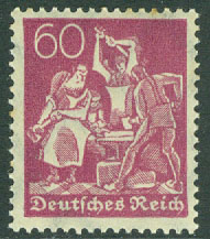 Deutsches Reich – M  165 Arbetare, 40 Pf **