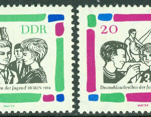 DDR – M 1023-1024 Träff för tysk ungdom, 2 ol **