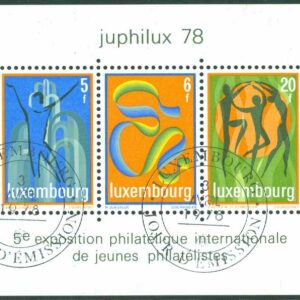 Luxemburg – M BL  12 Frimärksutställningen JUPHILUX 78, block stpl