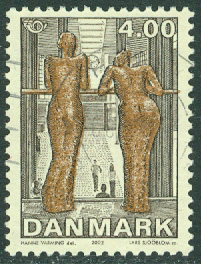 Danmark – F 1326 Samtidskonst, 4.00 kr stpl