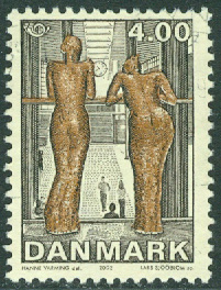 Danmark – F 1326 Samtidskonst, 4.00 kr stpl