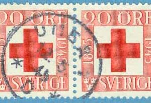 F  358BB Röda Korset, 20 öre par. Prakt UMEÅ 1 12.5.45  (AC/Vb)