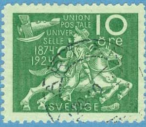 F  212 Världspostföreningen 10 öre stpl