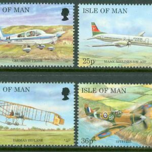 Isle of Man – M  722-729 Flygplan, 4 par kpl **