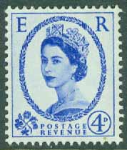 England – M  324 Drottning Elisabeth II, 4 P **