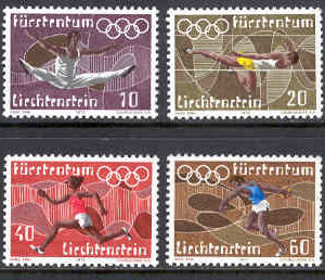 Liechtenstein – M  556-559 OS i Mûnchen 1972, 4 kpl **