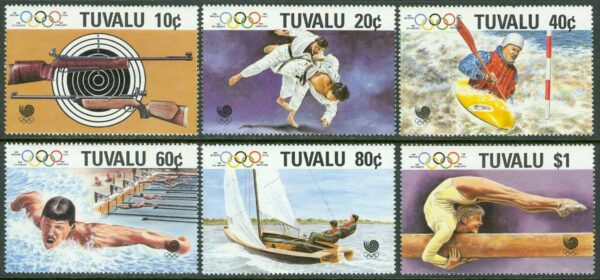 Tuvalu - M  522-527 OS i Seoul 1988, 6 kpl **