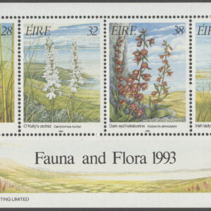 Irland – M BL  10 I Orkidéer, block kpl **