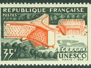 Frankrike – M 1215 Invigning av UNESCO´s hya huvudkontor i Paris, 35 F **