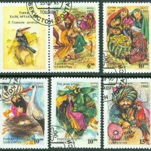 Uzbekistan – M   65-69 Usbekische folksagor, 5 kpl stpl