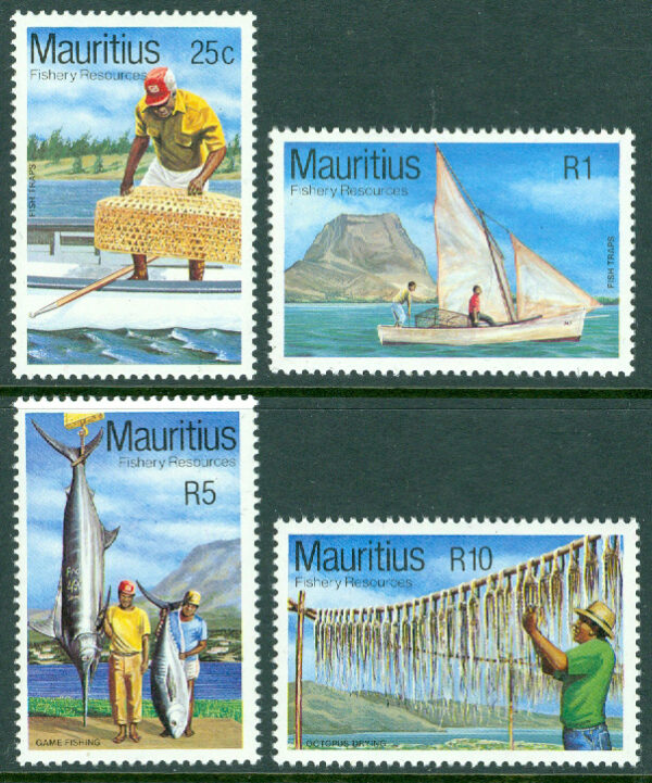 Mauritius - M  566-569 Fiske, 4 kpl **