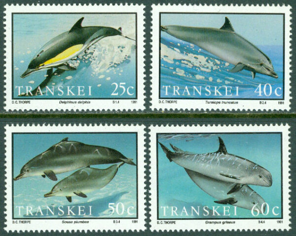 Transkei - M  267-270 Delfiner, 4 kpl **