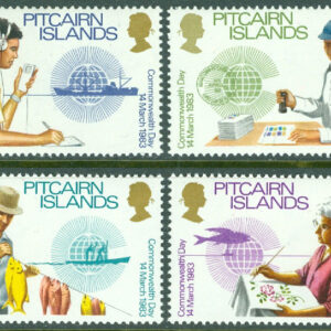 Pitcairn Islands – M  226-229 Samväldesdagen 1983, bl.a. kommunikation, 4 kpl **