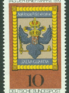 Tyskland – M  903 Frimärkets Dag 1976. Posthusskylt, 1 kpl **