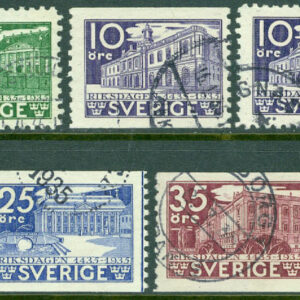 F  240-245 Riksdagen 500 år, 9 kpl stpl