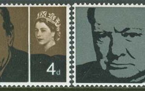 England – M  384-385 x Sir Winston Churchill död 1965, 2 kpl **