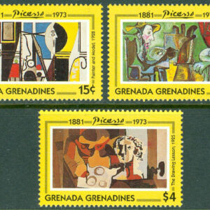 Grenada Grenadines – M 1717-1719 Målningar av P. Picasso (1881-1973), 3 kpl **