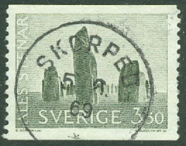 F  579 Ales stenar. Praktstämplat SKORPED 5.8.69, ktt  (Y/Å)