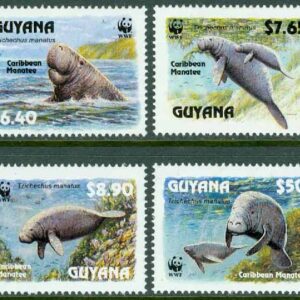 Guyana – M 4081-4084 WWF – Lamantin, 4 kpl **