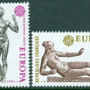 Frankrike – M 1869-1870 Europa CEPT 1974. Skulpturer, 2 kpl **