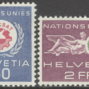 Schweiz – ONU – M   38-39 Kongress, UNCSAT, 2 kpl */**
