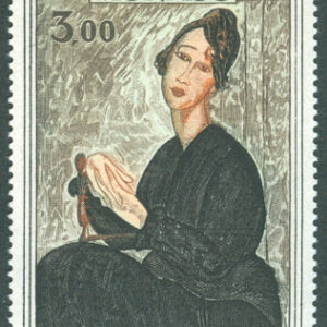 Monaco – M  993 Porträtt av Dédie; Målning av Amedeo Modigliani, italiensk konstnär, 1 kpl **