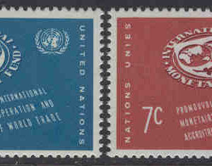 FN New York – M   96-97 Internationella valutafonden, IMF, 2 kpl **