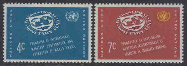 FN New York - M   96-97 Internationella valutafonden, IMF, 2 kpl **