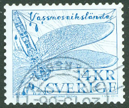 F 3001 Vassmosaikslända, 1 kpl stpl