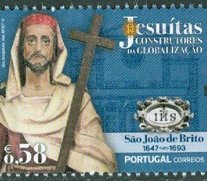 Portugal – M 4110 Jesuiter, Johannes de Britto (1647–1693), Missionär, 0,58 € stpl
