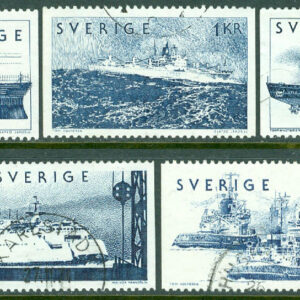 F  887-891 Sjöfart, 5 kpl stpl