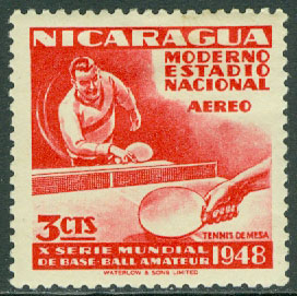 Nicaragua – M  999 Sport, bordtennis. 3 C *