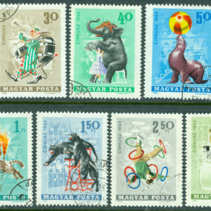 Ungern – M 2141-2149 A Cirkus, 9 ol stpl