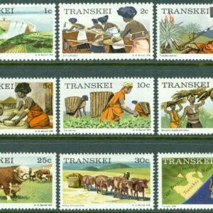 Transkei – M    1-2, 4-5, 10-11, 13-15 Motiv från Transkei, 9 ol **