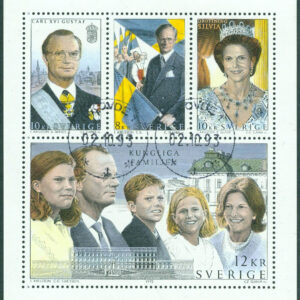 F 1812-1815 HBL Den kungliga familjen. SKÖVDE 02-10-93  (P/Vg)