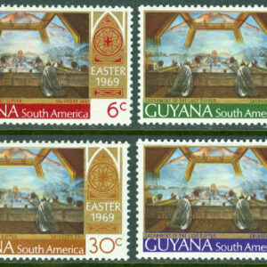 Guyana – M  334-337 Påsk 1969, målningar av Salvador Dali (1904-1989), 4 kpl **