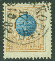 F   38 Ringtyp tandn. 13, 1 kr stpl 17.10 1882