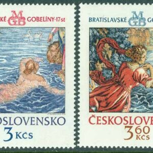 Tjeckoslovakien – M 2265-2266 Gobelänger från Preßburg, 2 kpl **
