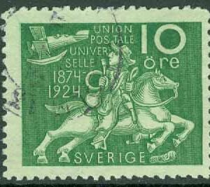 F  212 Världspostföreningen 10 öre stpl