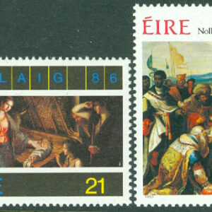 Irland – M  611-612 Jul 1986, målningar, 2 kpl **
