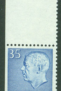 Sverige – F  425B + T Gustaf VI Adolf 35 öre i par med tomruta **
