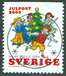 F 2220 Julpost 2000. Prakt NORDMALING 00.12.22  (AC/Å)