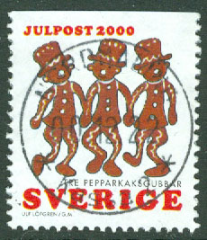 F 2221 Julpost 2000. Prakt NORDMALING 00.12.22  (AC/Å)