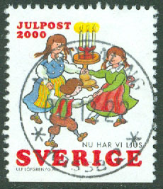 F 2223 Julpost 2000. Prakt NORDMALING 00.12.22  (AC/Å)